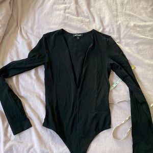Express black low cut Top